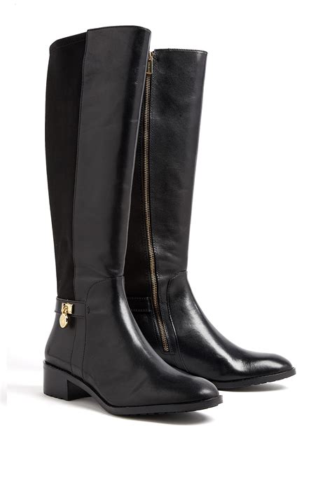 women michael kors black boots|michael kors thigh high boots.